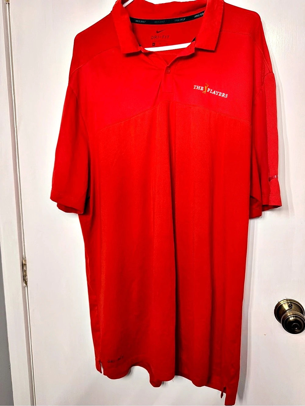 Nike Golf The Players Championship Dri-FIT Polo Red XL